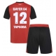 Bayer Leverkusen Edmond Tapsoba #12 Replike Domaci Dres za djecu 2024-25 Kratak Rukav (+ Kratke hlače)